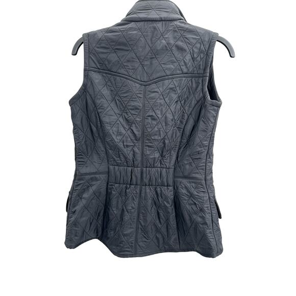 Barbour Quilted Black Vest Cavalry Gilet Size: 4 - Picture 8 of 8